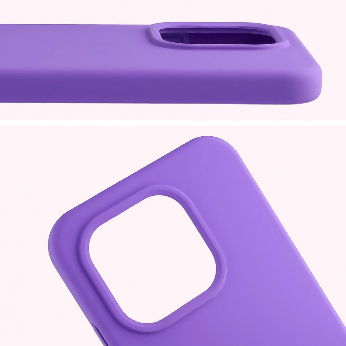 Close-up of the lens cutout in the Bison Soft Case for Xiaomi 15T