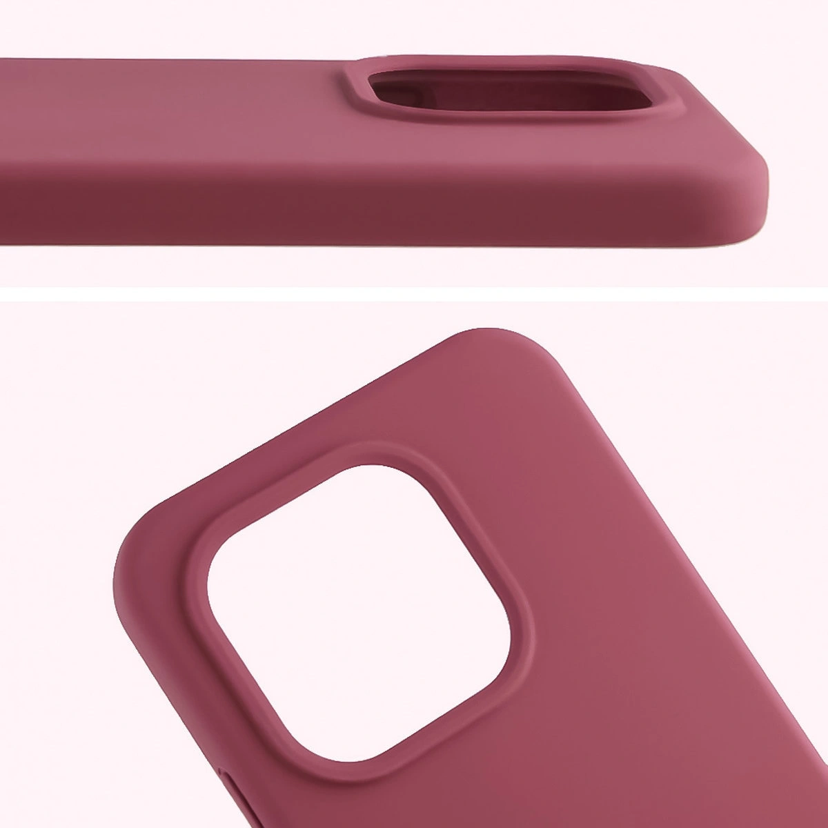 Close-up of the lens cutout in the Bison Soft Case for Xiaomi 15T