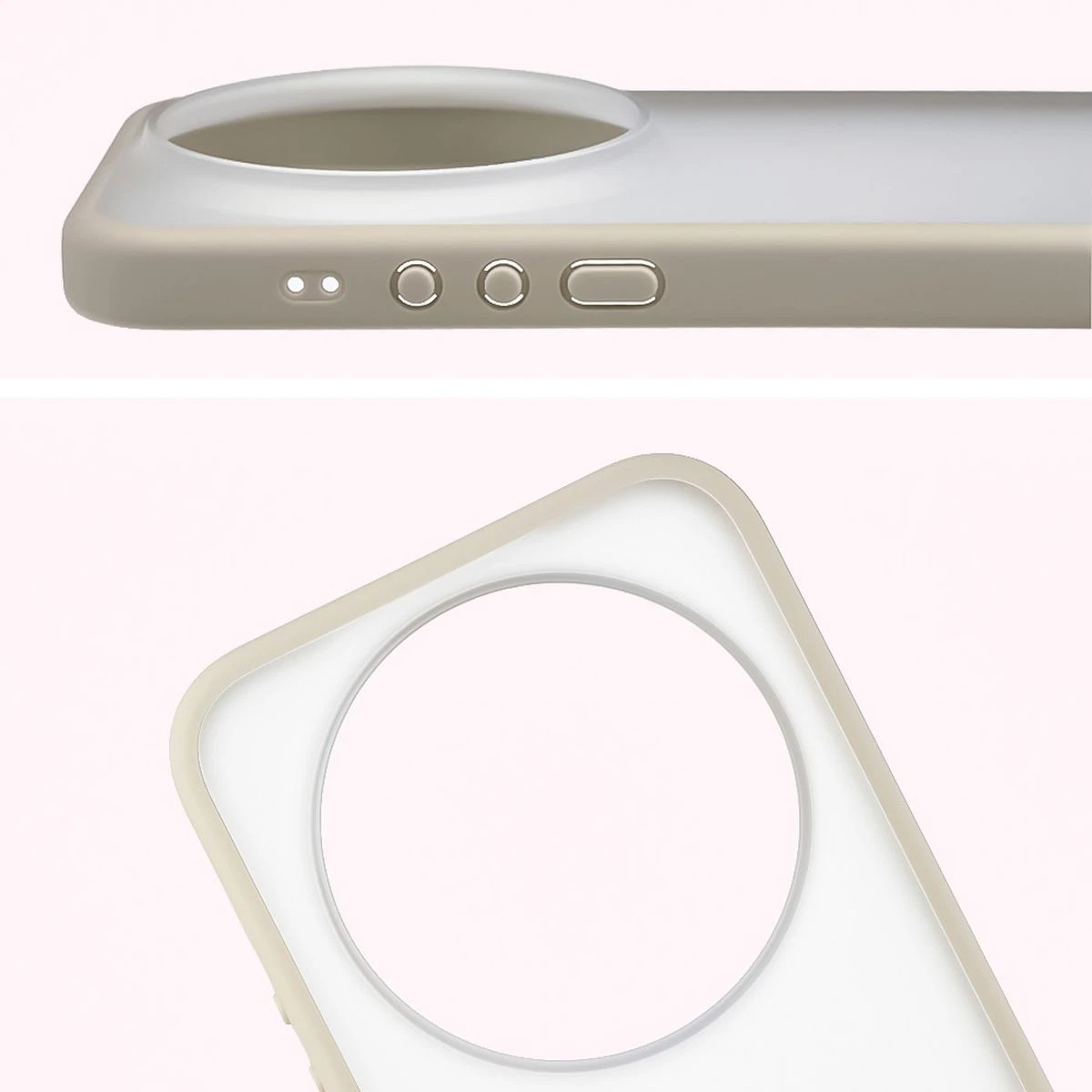 Full cutout and raised edges for the camera in the Bizon Case Angelo for Xiaomi 17 Ultra