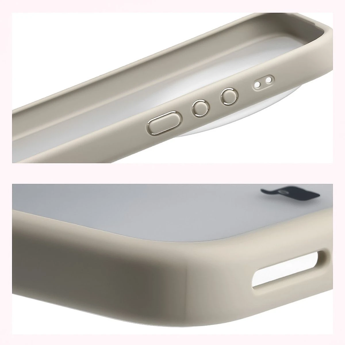 Reinforced corners and raised edges of the screen in the Bizon Case Angelo for Xiaomi 17 Ultra