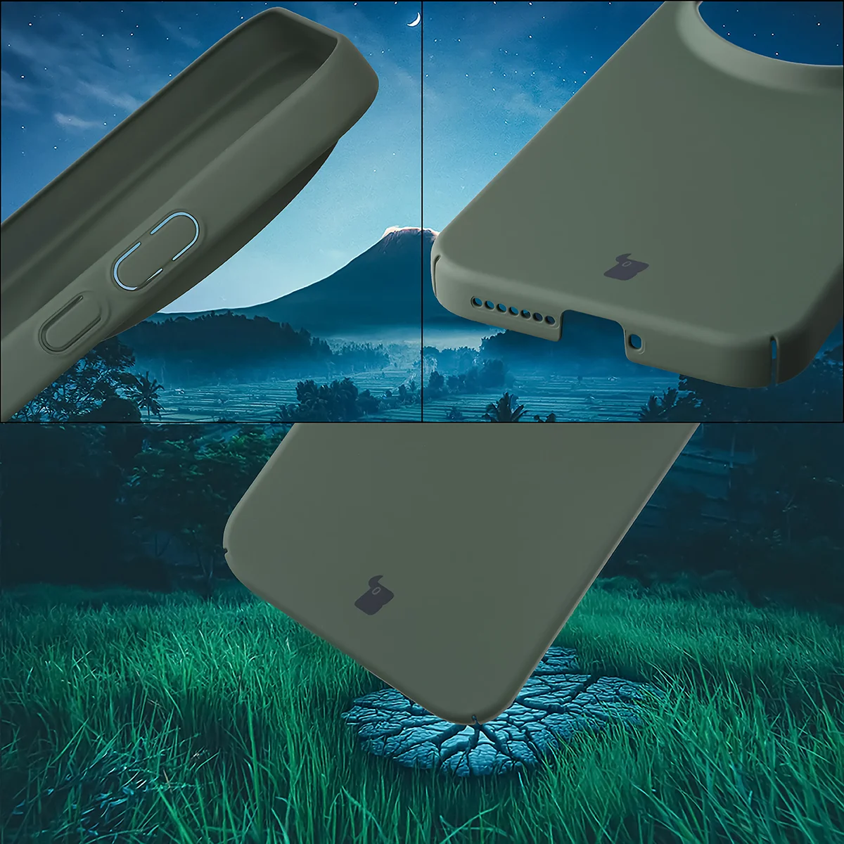 Zintegrowane osłony na przyciski, wycięcia i twardy materiał etui Bizon Case Łupka do Xiaomi 17 Ultra