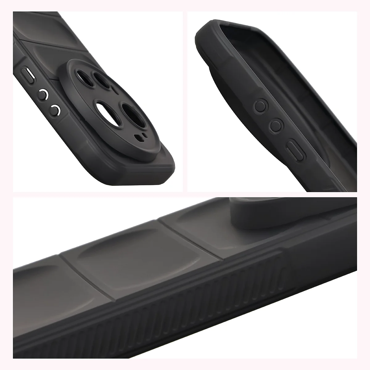 Textured sides and raised edges of the screen and camera in the Bizon Case Tur for Xiaomi 17 Ultra