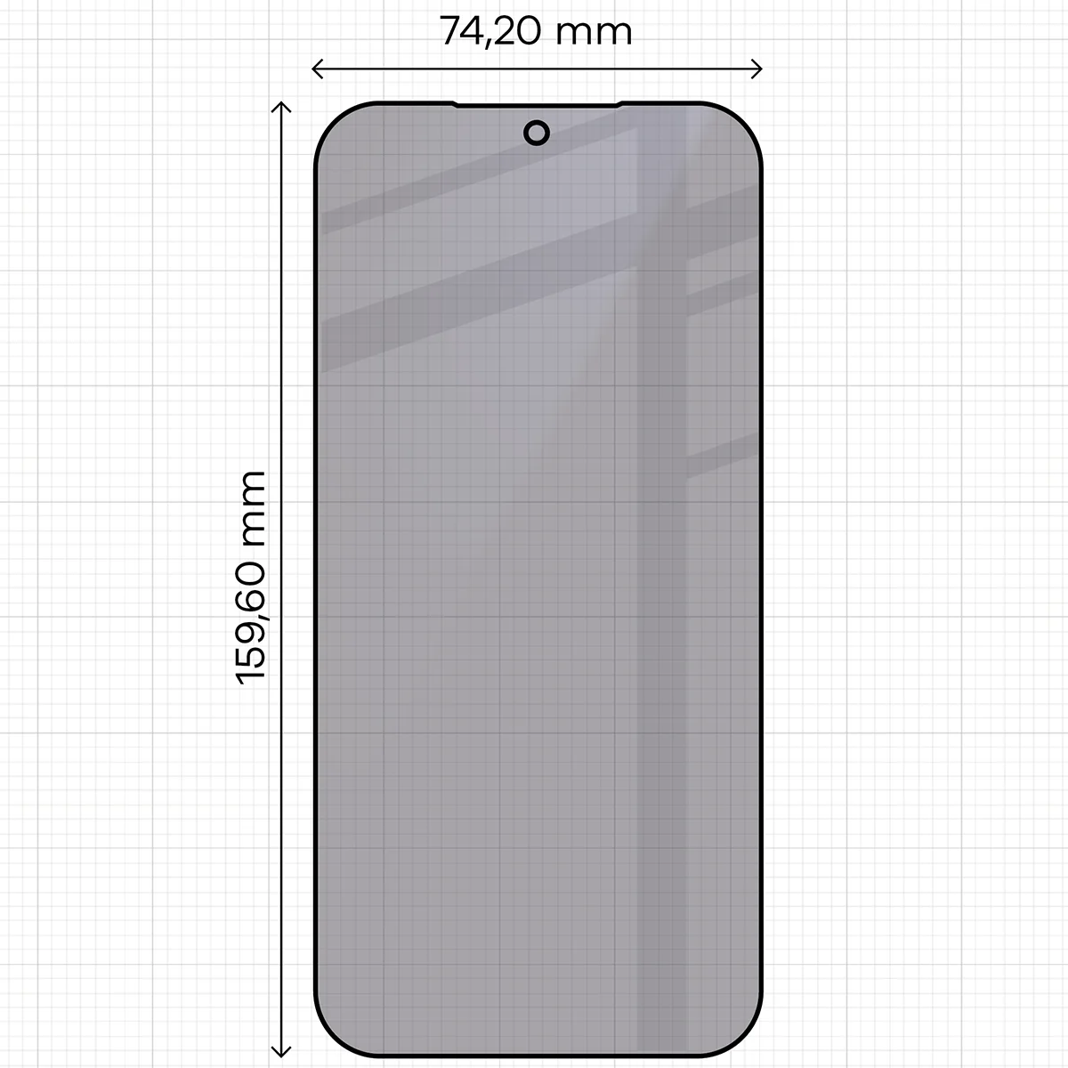 Wymiary szkła na miarce dla Xiaomi 17 Ultra
