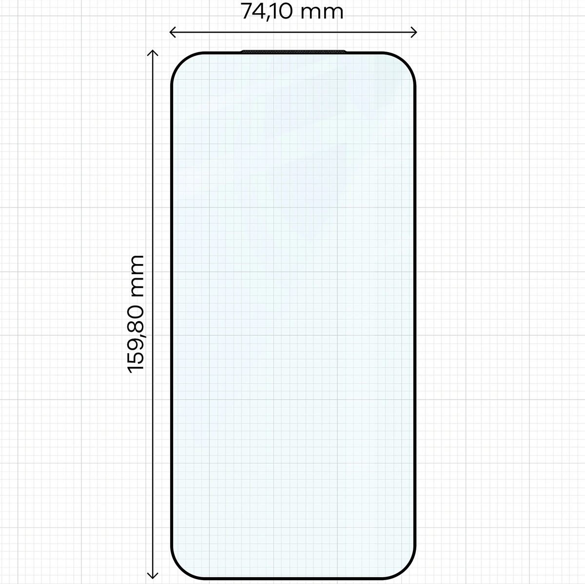 Wymiary szkła Bizon Glass Edge 2 do Xiaomi 17 Ultra / Xiaomi 17 Pro Max 
