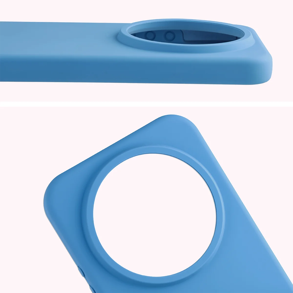 Close-up of the lens cutout in the Bison Soft Case for Xiaomi 17 Ultra