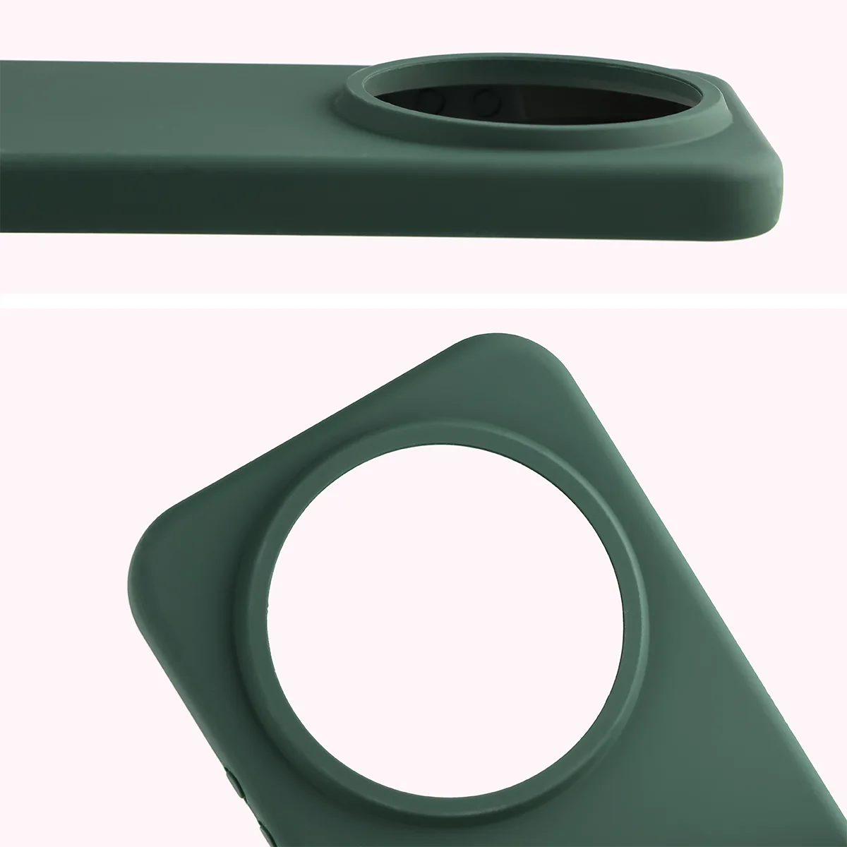 Close-up of the lens cutout in the Bison Soft Case for Xiaomi 17 Ultra