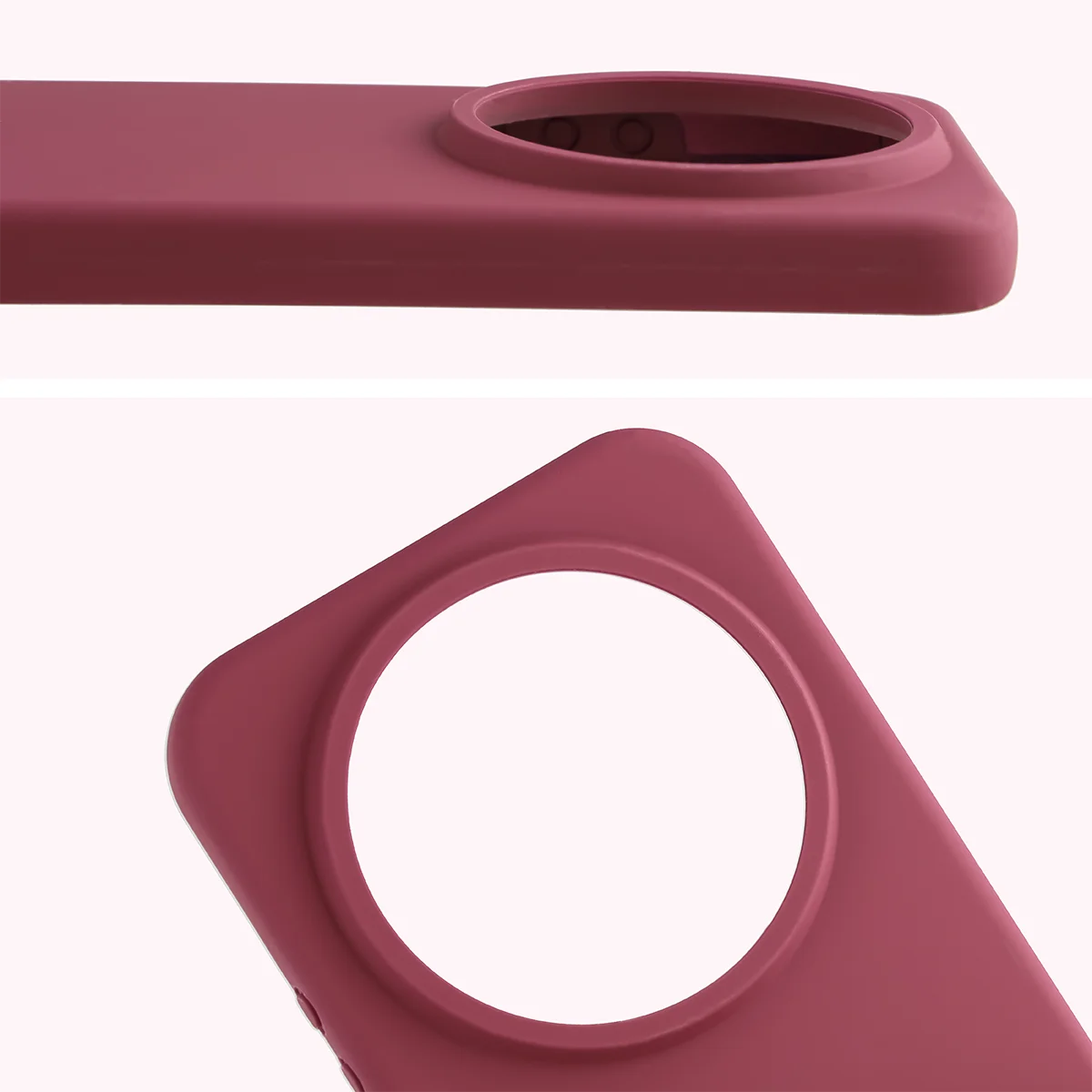 Close-up of the lens cutout in the Bison Soft Case for Xiaomi 17 Ultra