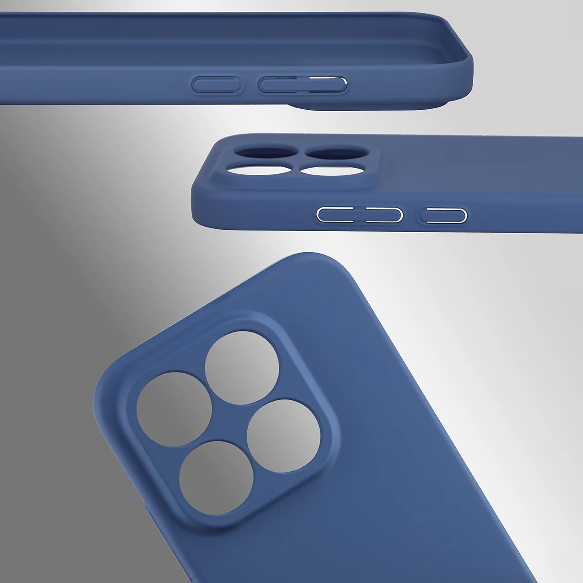 Dedykowane wycięcia i podwyższone krawędzie aparatu i ekranu w etui Bizon Case Łupka do Xiaomi 17