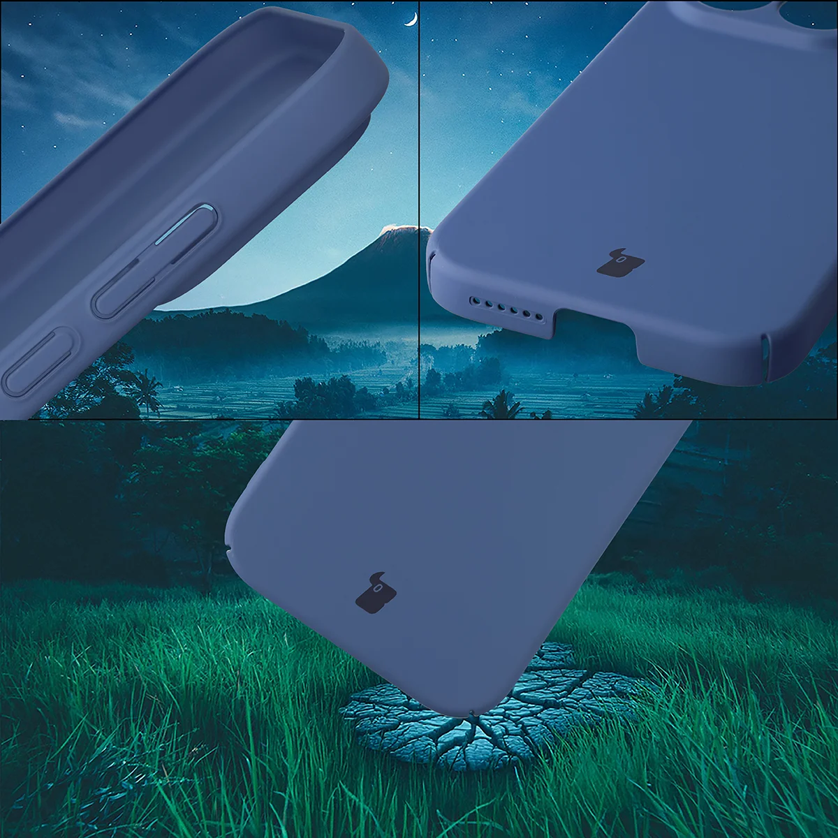 Zintegrowane osłony na przyciski, wycięcia i twardy materiał etui Bizon Case Łupka do Xiaomi 17