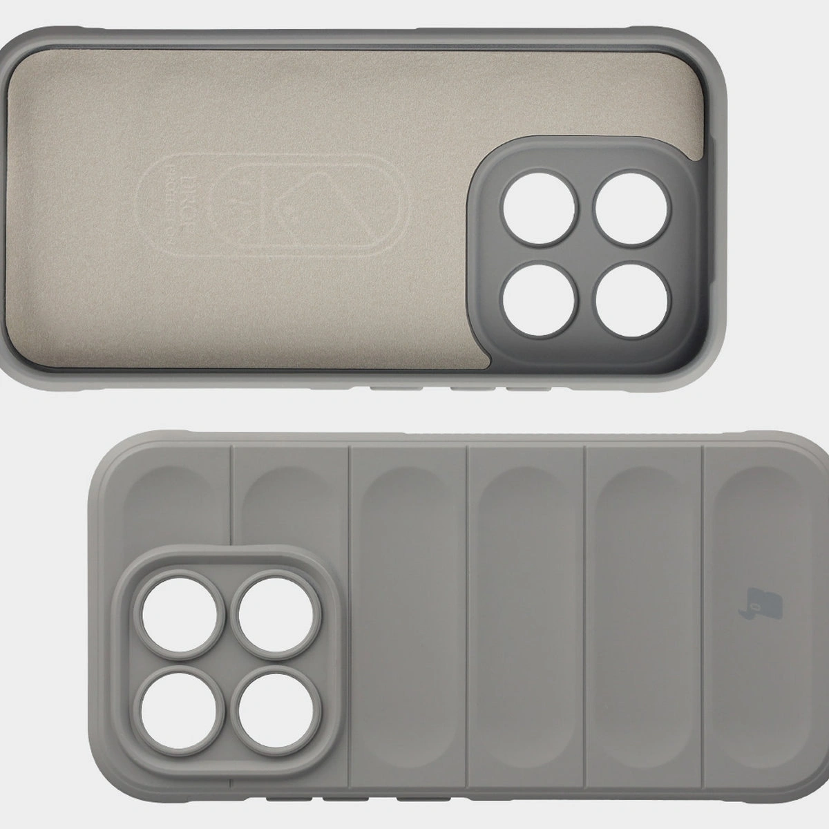 Mikrofaser-Futter, Vertiefungen auf der Rückseite und verstärkte Ecken in der Bizon Case Tur für Xiaomi 17