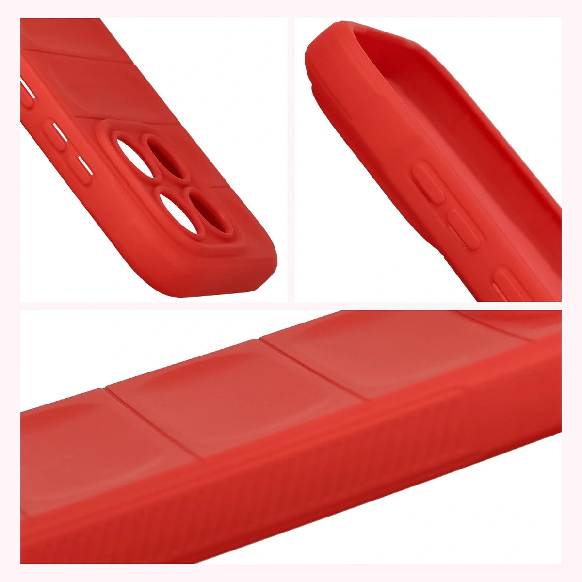 Strukturierte Seiten und erhöhte Kanten des Bildschirms und der Kamera im Bizon Case Tur für Xiaomi 17