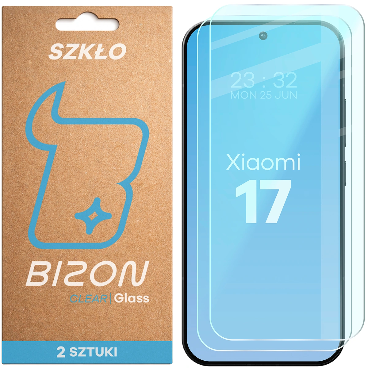 Szkło hartowane Bizon Glass Clear Duo do Xiaomi 17