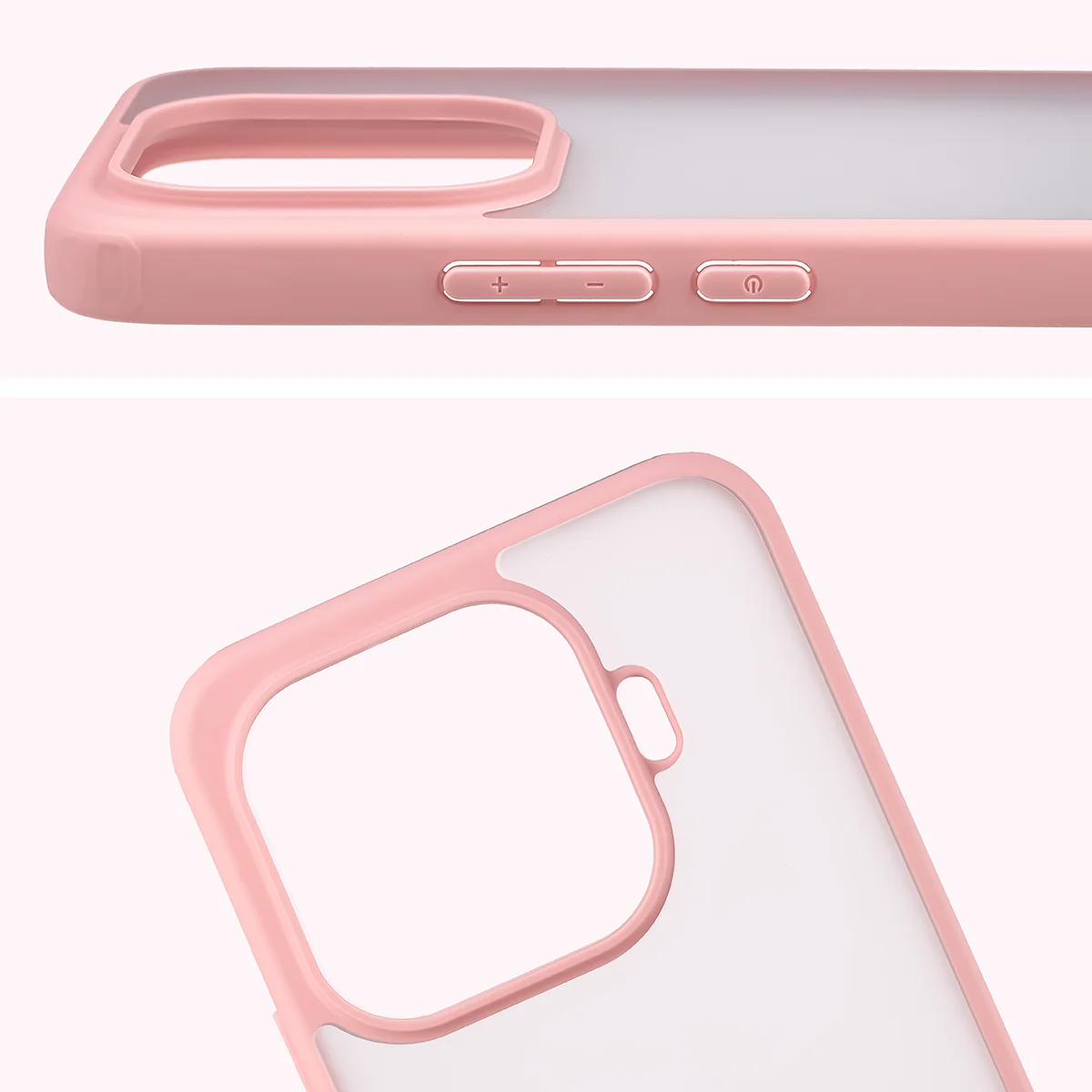 Pełne wycięcie i podwyższone krawędzie aparatu w etui Bizon Case Angelo do Xiaomi 17T Pro