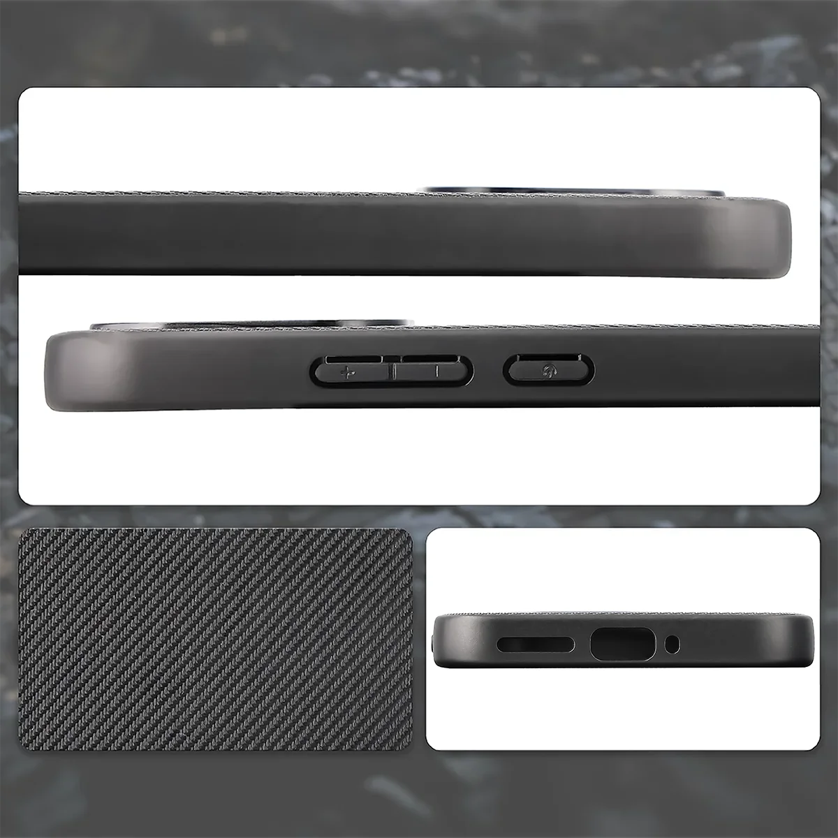 Cutouts, integrated covers, and structure of the Bizon Case CarbO for Xiaomi 17T Pro