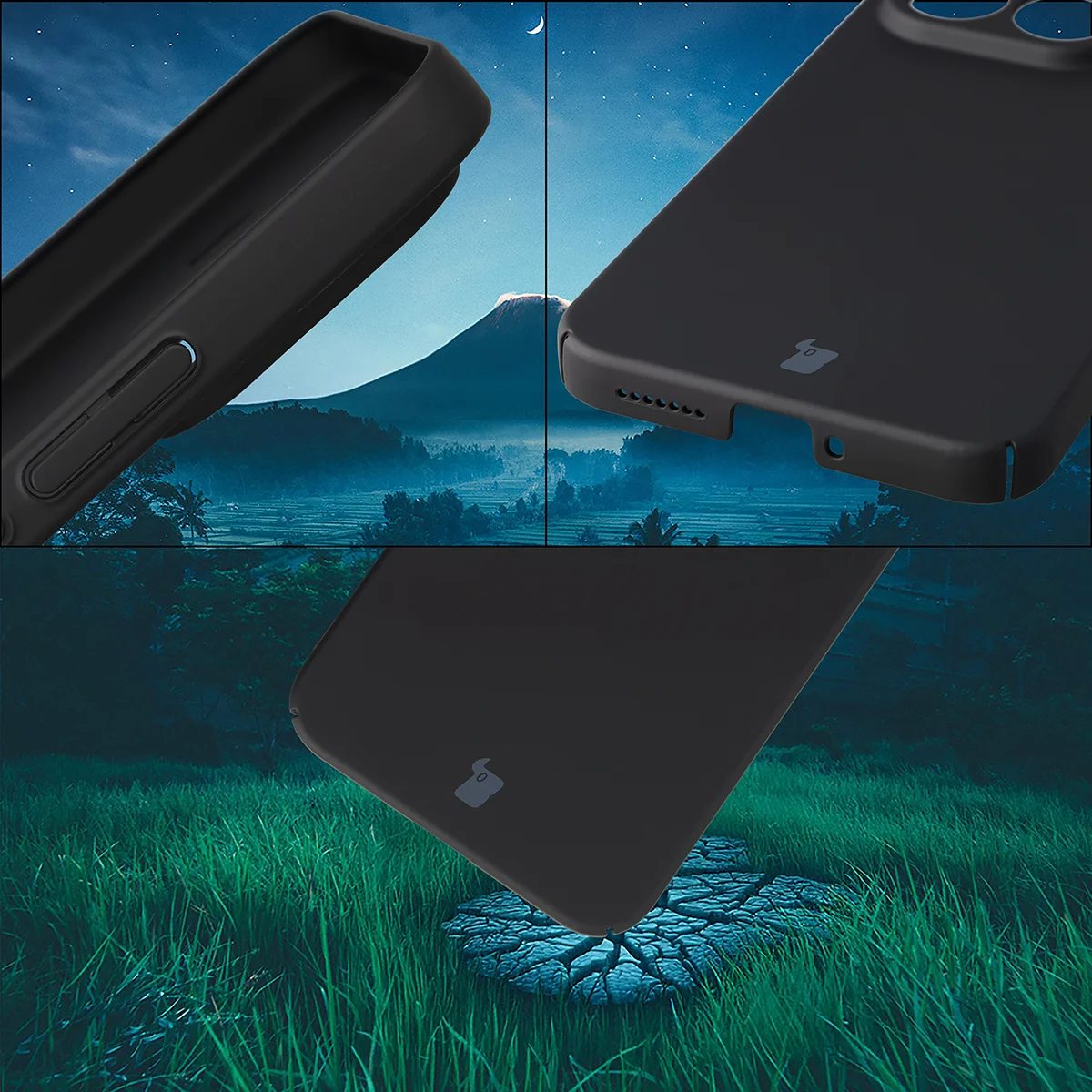Integrierte Abdeckungen für die Tasten, Ausschnitte und das harte Material des Bizon Case Łupka für das Xiaomi 17T Pro