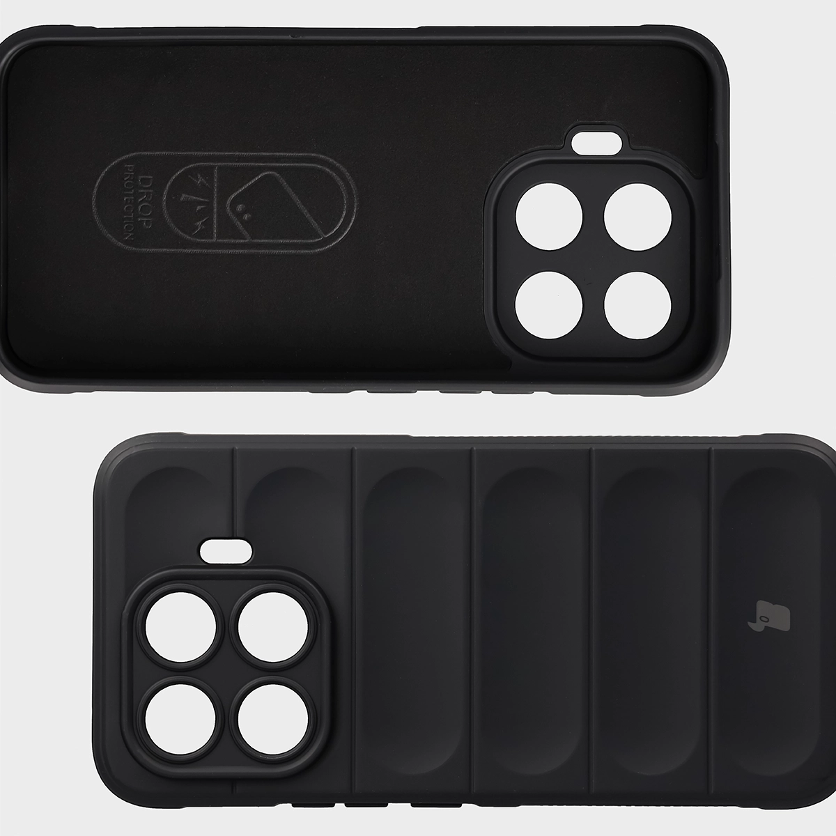 Mikroszálas bélés, hátsó bemélyedések és megerősített sarkok a Bizon Case Tur tokban a Xiaomi 17T Pro számára