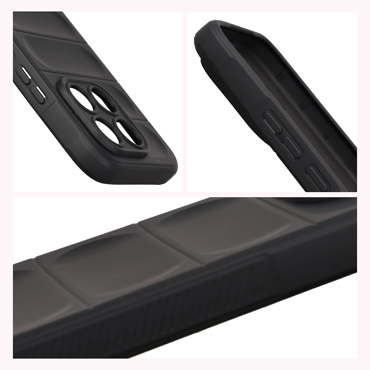Texturált oldalak és megemelt szélek a kijelző és a kamera körül a Bizon Case Tur tokban a Xiaomi 17T Pro számára
