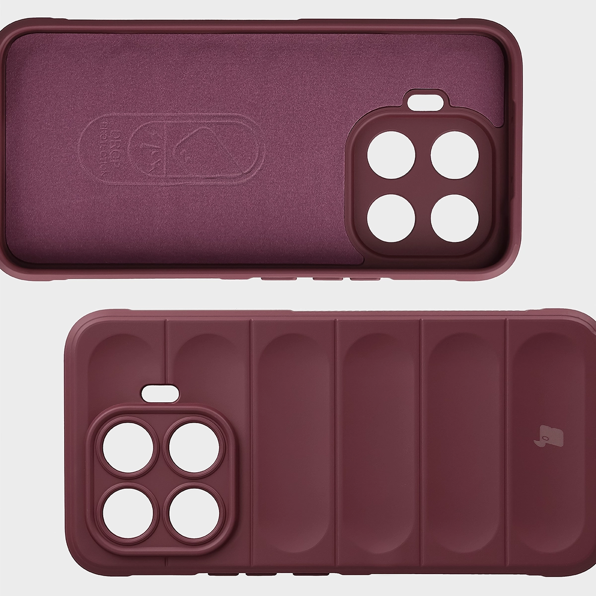 Wyściółka z mikrofibry, wyżłobienia na pleckach i wzmocnione narożniki w etui Bizon Case Tur do Xiaomi 17T Pro
