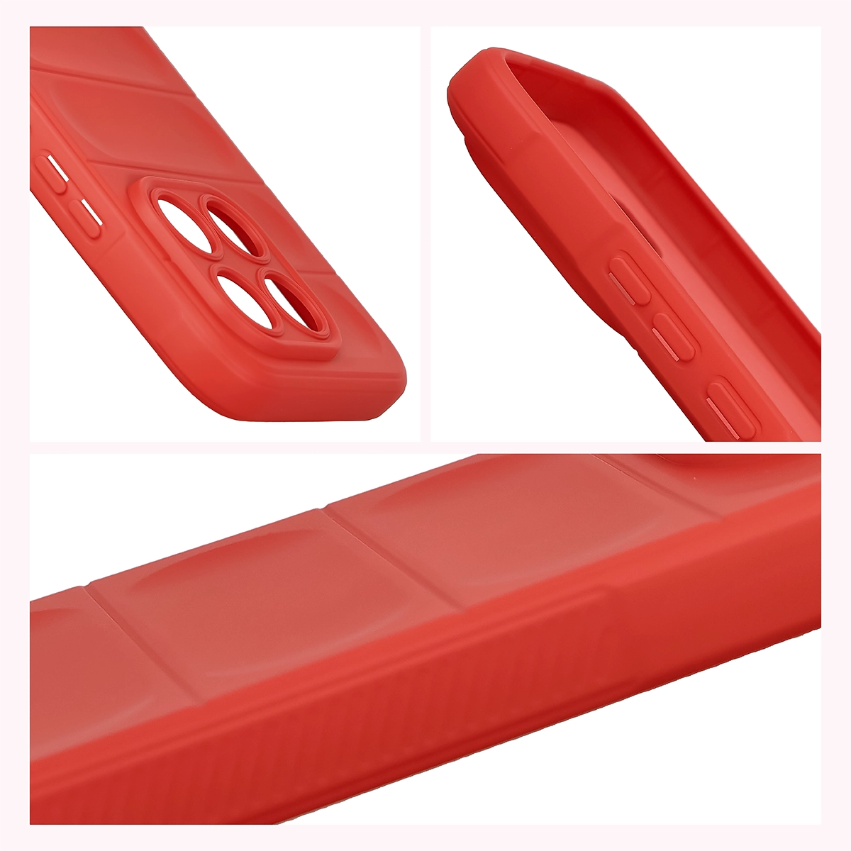 Teksturowane boki i podwyższone krawędzie ekranu i aparatu w etui Bizon Case Tur do Xiaomi 17T Pro