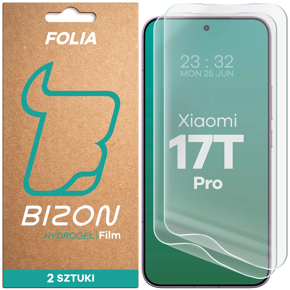 Box and hydrogel film for Bizon Film Hydrogel Front Duo for Xiaomi 17T Pro
