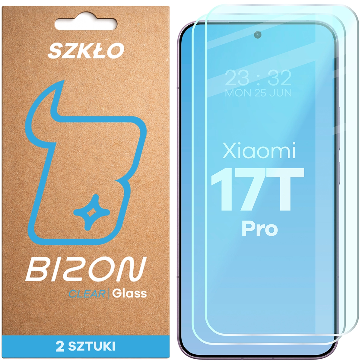 Szkło hartowane Bizon Glass Clear Duo do Xiaomi 17T Pro