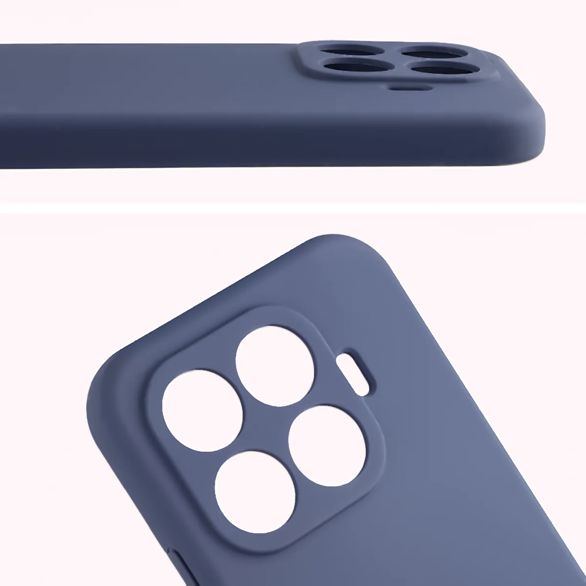 Close-up of lens cutouts in the Bison Soft Case for Xiaomi 17T Pro