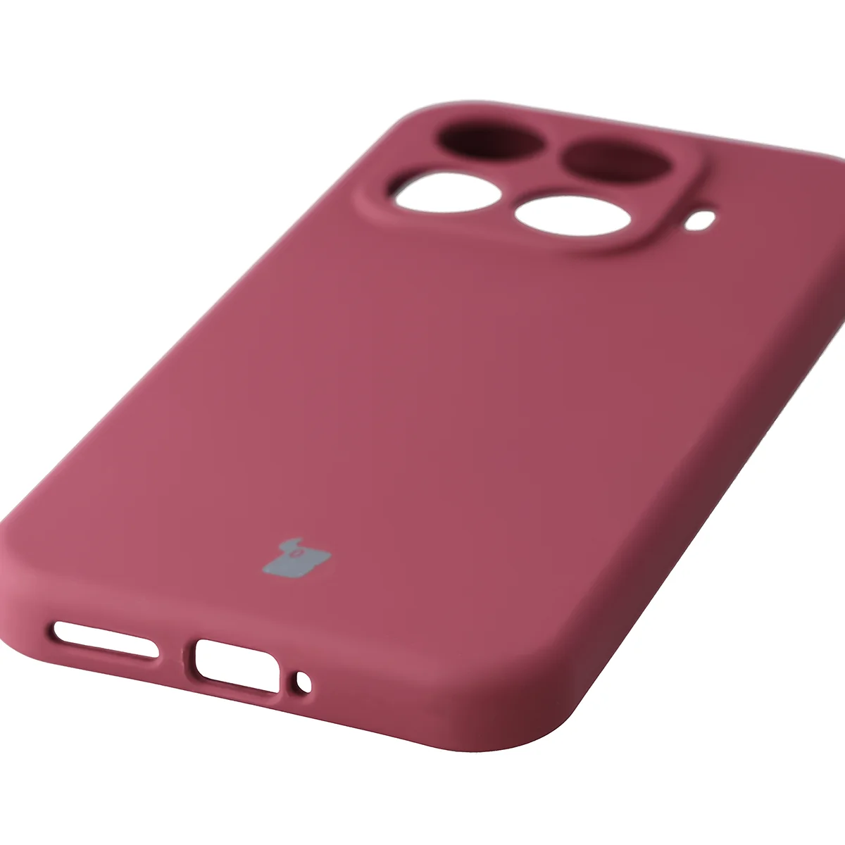 Close-up of precise cutouts and wireless charging capability in the Bison Soft Case for Xiaomi 17T Pro