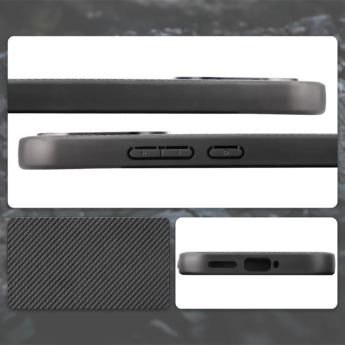 Cutouts, integrated covers, and structure of the Bizon Case CarbO for Xiaomi 17T
