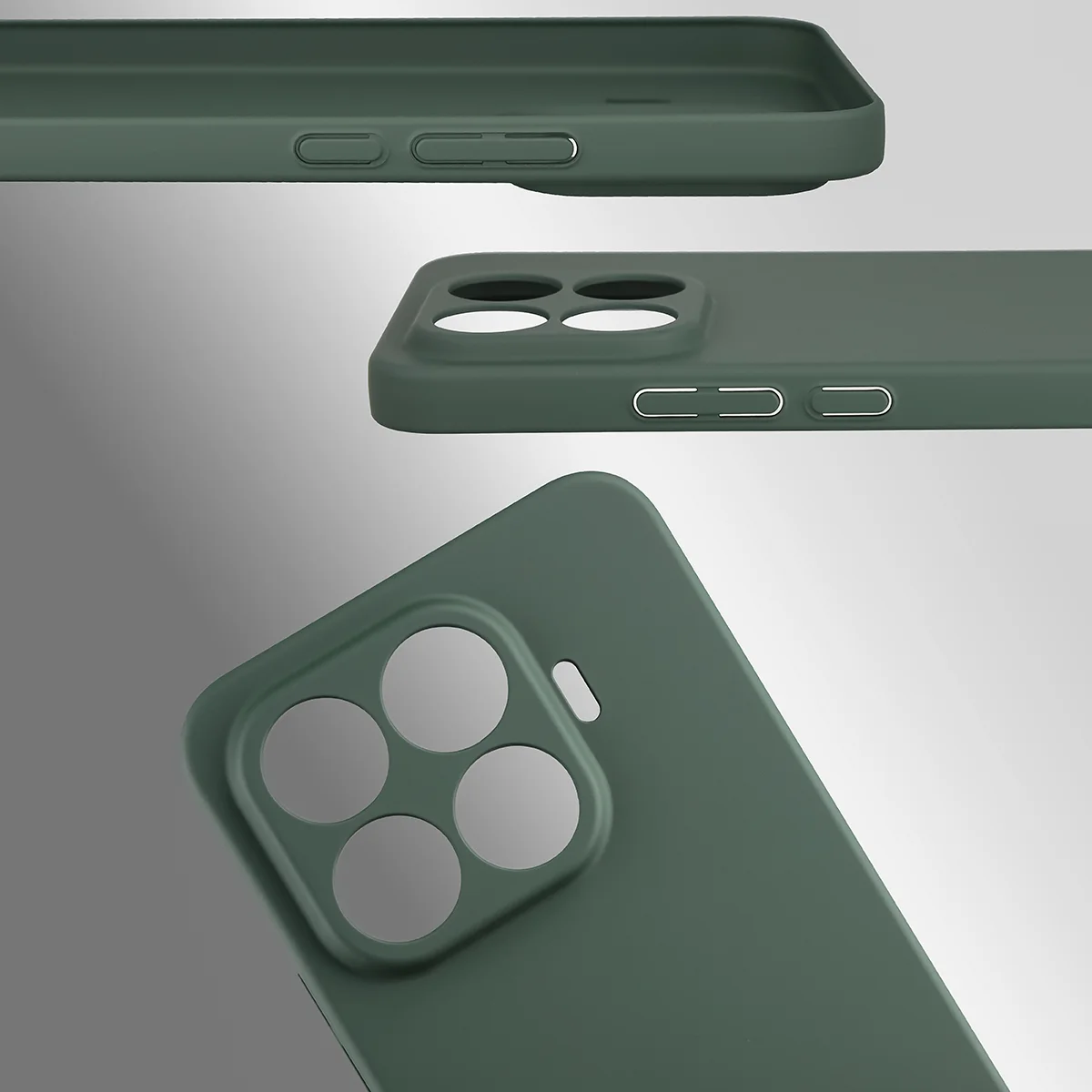 Dedizierte Ausschnitte und erhöhte Ränder für Kamera und Bildschirm im Etui Bizon Case Łupka für Xiaomi 17T