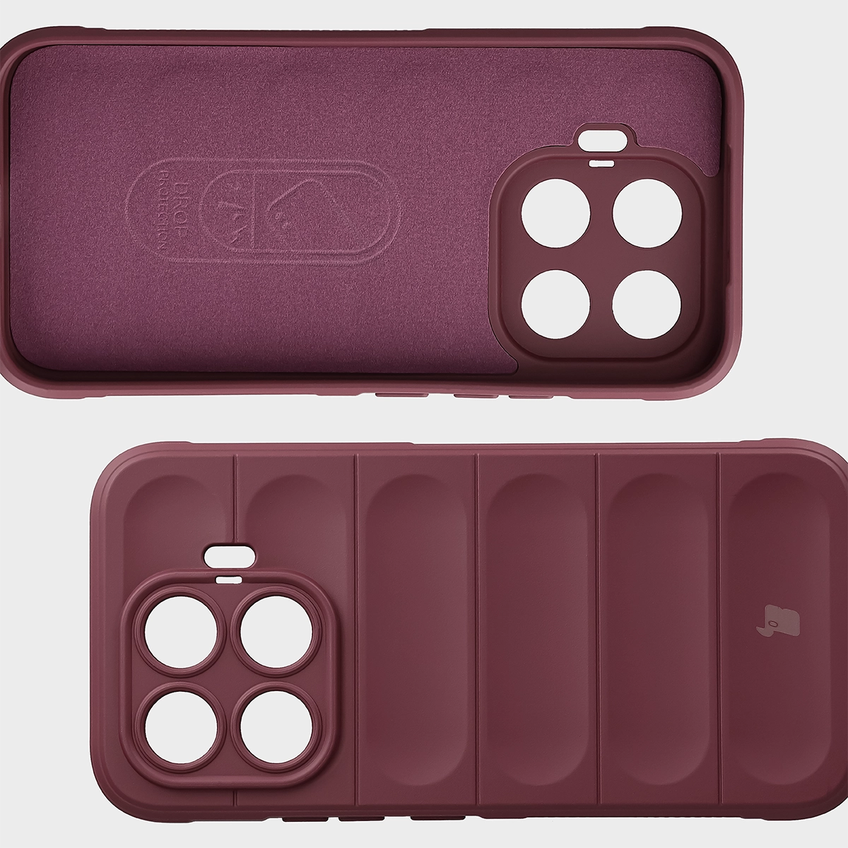 Microfiber lining, grooves on the back, and reinforced corners in the Bison Case Tur for Xiaomi 17T