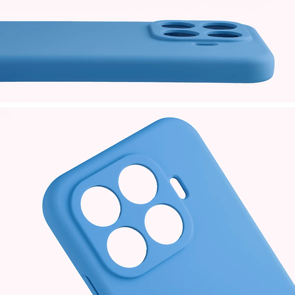 Close-up of the lens cutouts in the Bison Soft Case for Xiaomi 17T