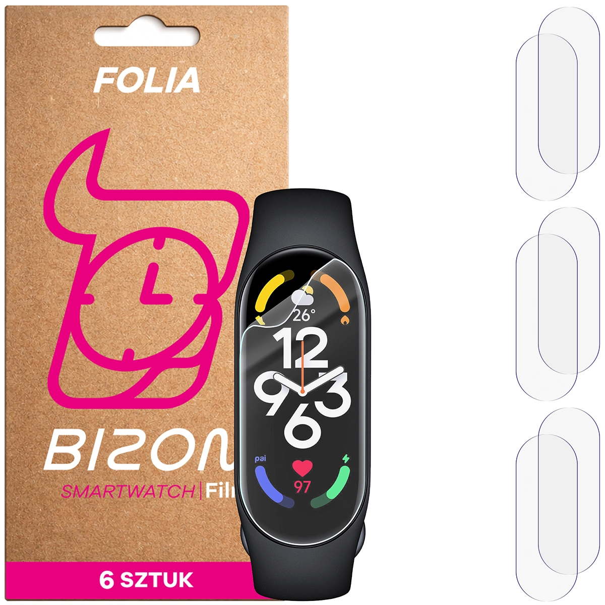 Bison Watch Film HydroFlex hydrogel film for Xiaomi Mi Band 7