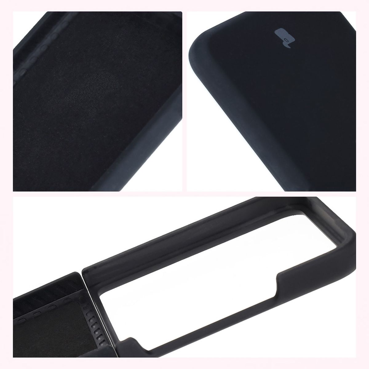 Bizon Soft Case design: integrated covers, raised edges, and microfiber padding