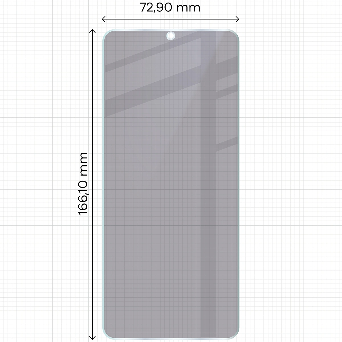 Wymiary szkła Bizon Glass Mule Shadow do POCO C75