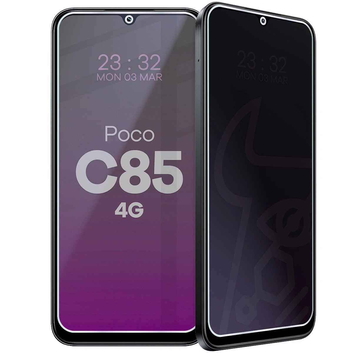 Szkło hybrydowe prywatyzujące Bizon Glass Mule Shadow do Xiaomi POCO C85 4G