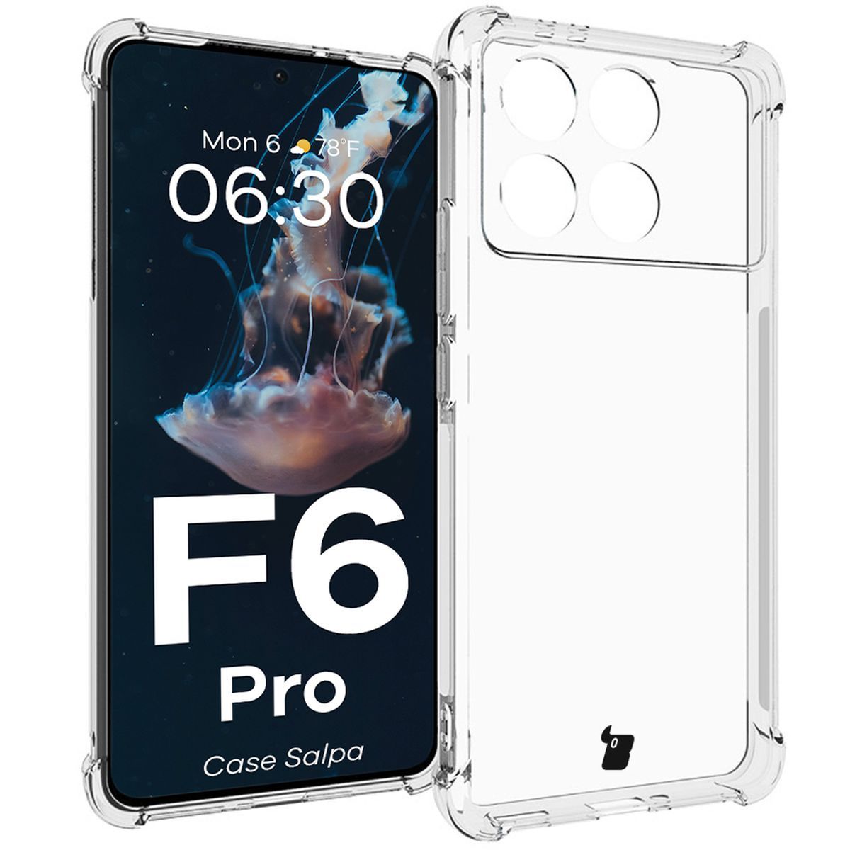 Transparent Bizon Case Salpa for Xiaomi Poco F6 Pro