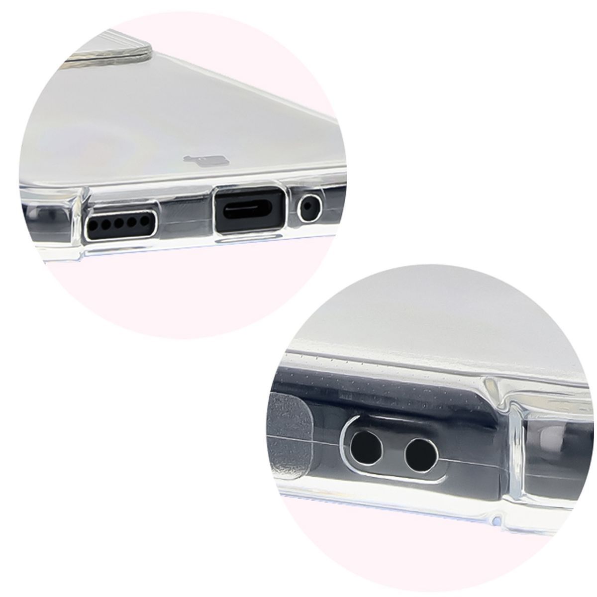 Dedicated cutouts and raised camera edges in Bizon Case Salpa