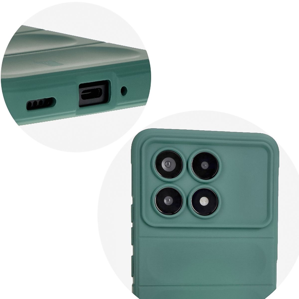 Decupaje precise și compatibilitate cu încărcarea wireless în husa Bizon Case Tur