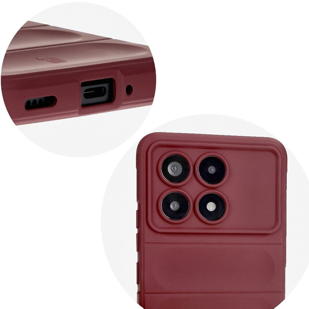 Präzise Ausschnitte und Kompatibilität mit kabellosem Laden im Etui Bizon Case Tur