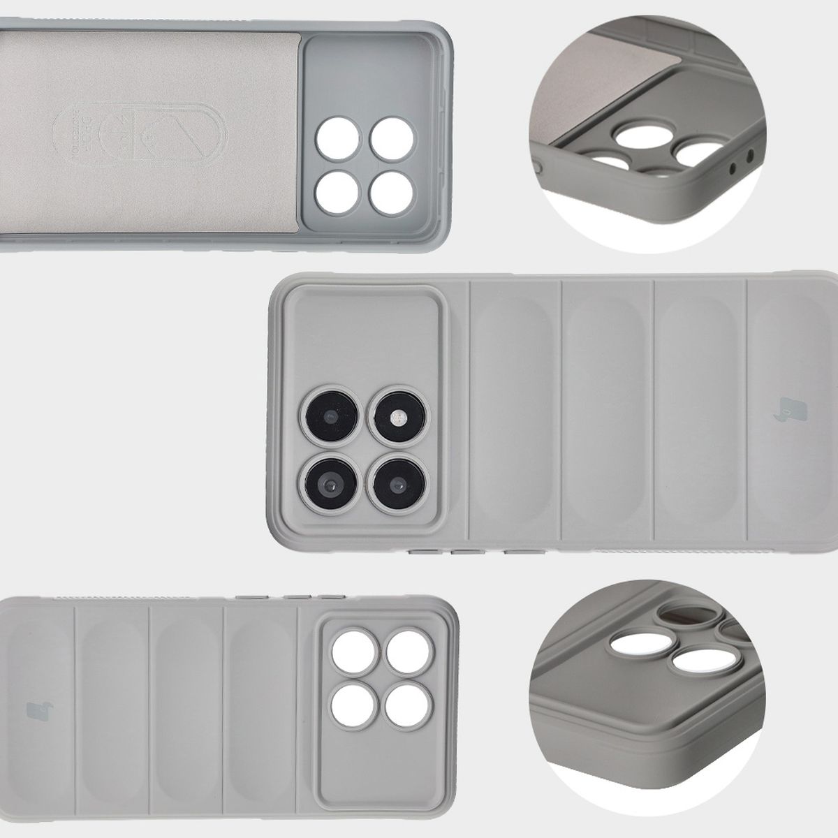 Microfiber lining, back grooves, and reinforced corners in the Bison Case Tur