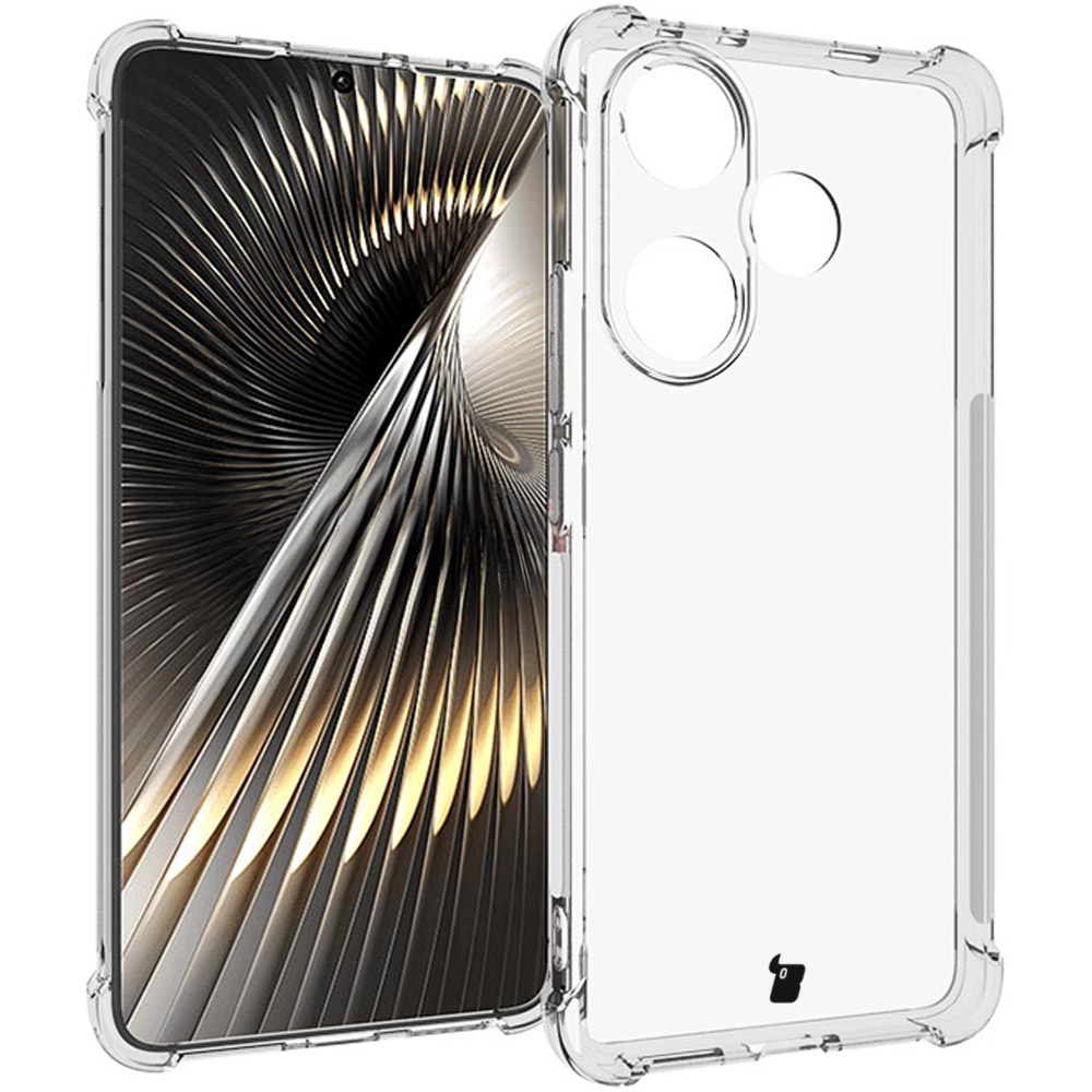 Reinforced corners, raised screen edges, and textured structure in Bizon Case Salpa