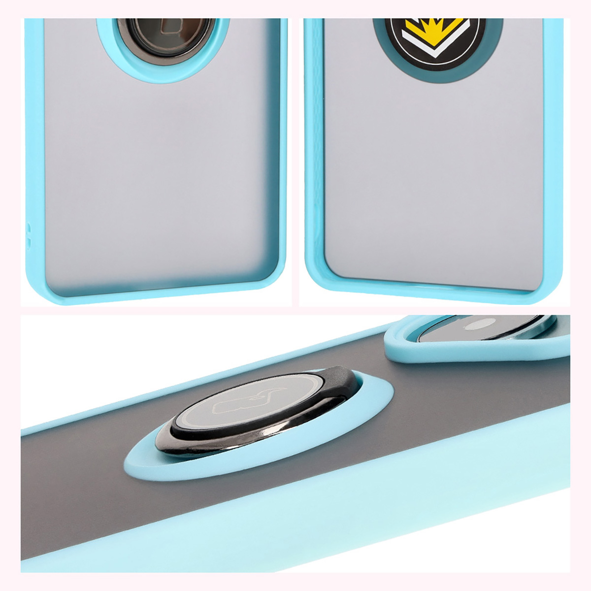 Features of Bizon Case Hybrid Ring: non-slip frame and matte design