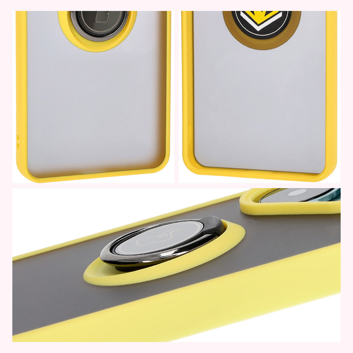 Features of Bizon Case Hybrid Ring: non-slip frame and matte design