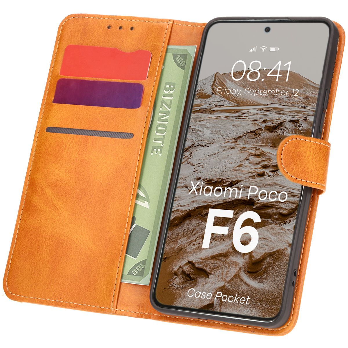 Bizon Case Pocket flap case for Xiaomi Poco F6
