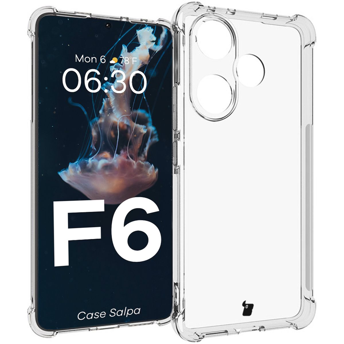 Transparente Hülle Bizon Case Salpa für Xiaomi Poco F6