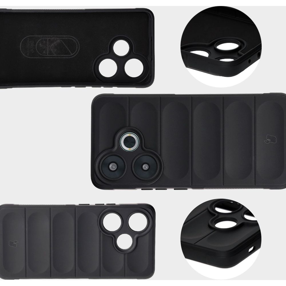 Microfiber lining, grooves on the back and reinforced corners in the Bison Case Tur