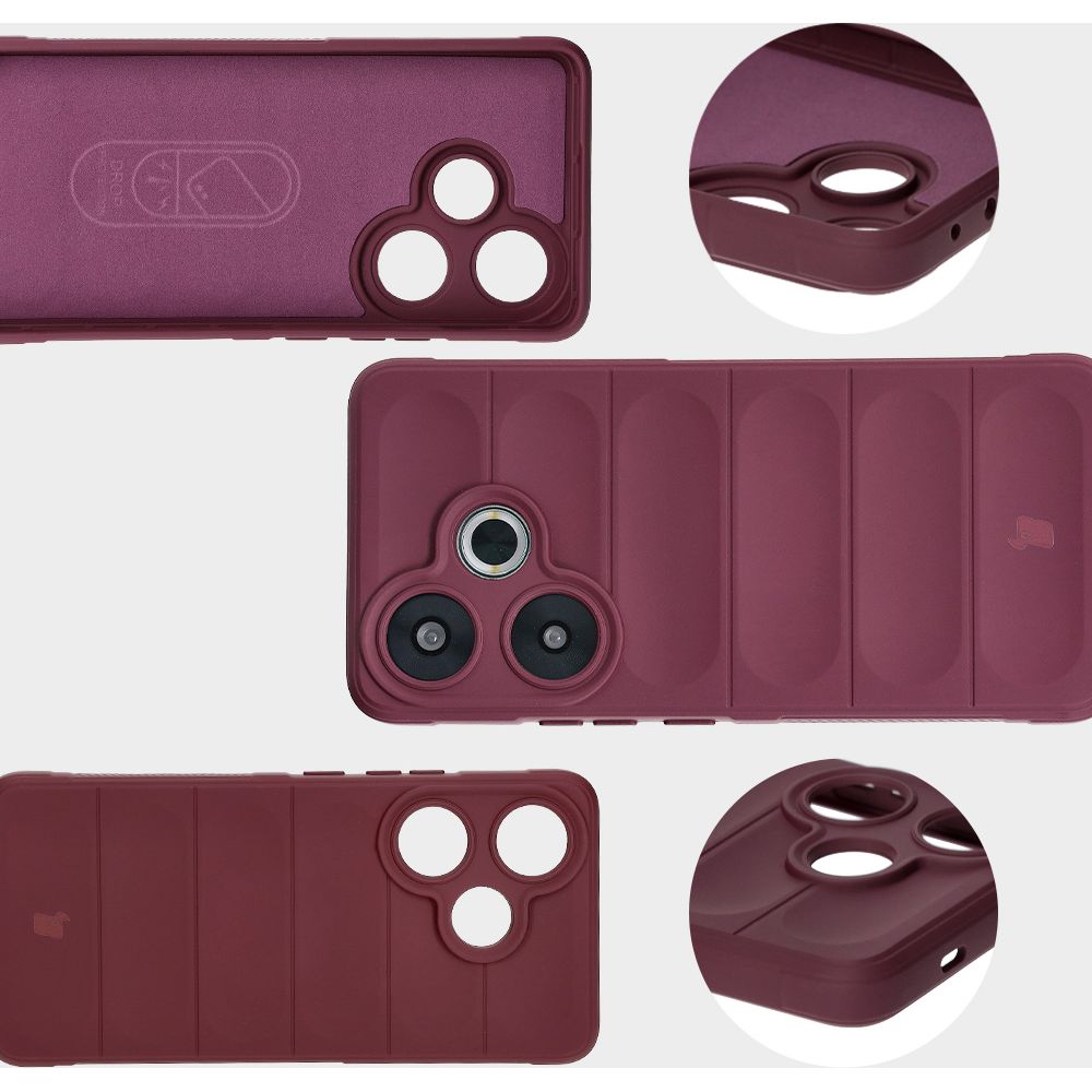 Microfiber lining, grooves on the back, and reinforced corners in the Bizon Case Tur