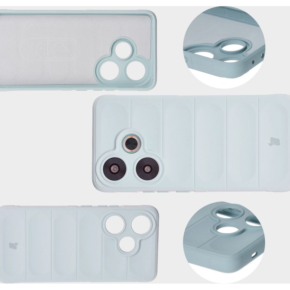 Microfiber lining, grooves on the back, and reinforced corners in Bizon Case Tur