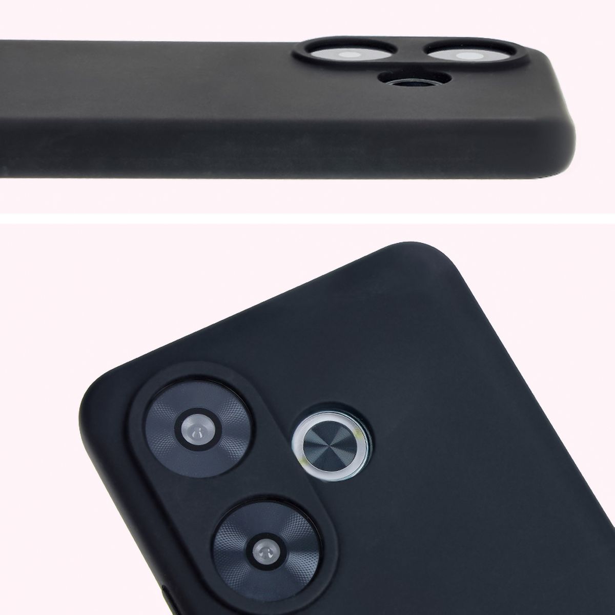 Close-up of lens cutouts in Bizon Soft Case