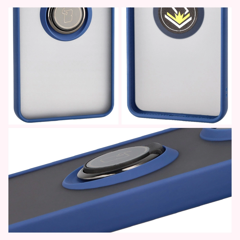 Właściwości Bizon Case Hybrid Ring do Xiaomi POCO F7 Pro: antypoślizgowa ramka i matowy design